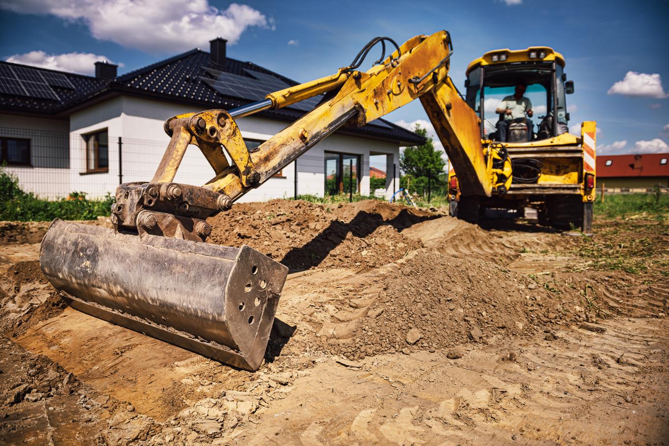 Travaux de terrassement près de Carentan-les-Marais