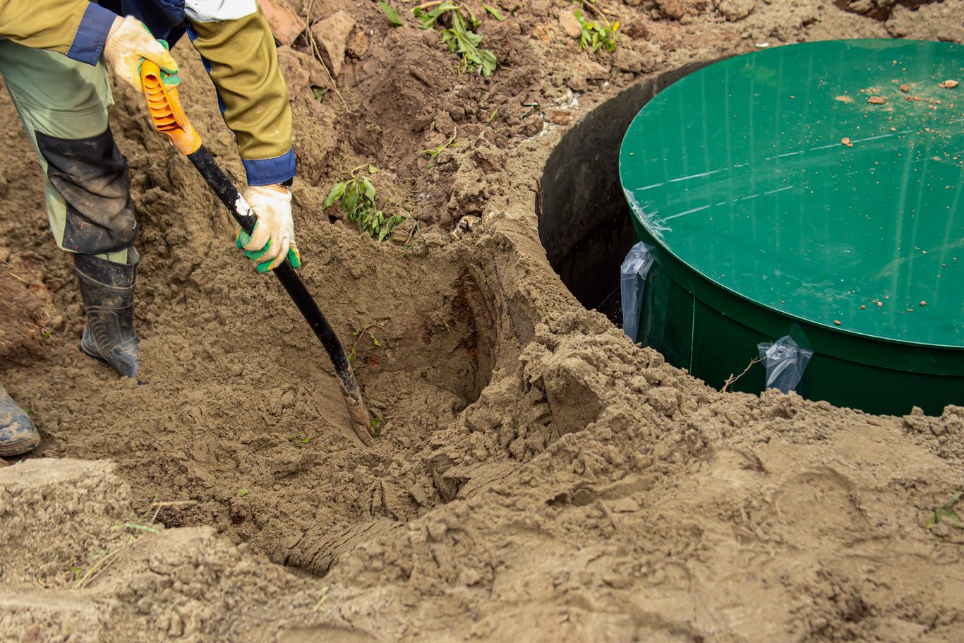 Travaux d'assainissement près de Coutances