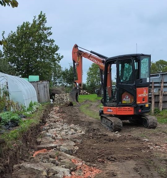 Travaux de terrassement près de Carentan-les-Marais